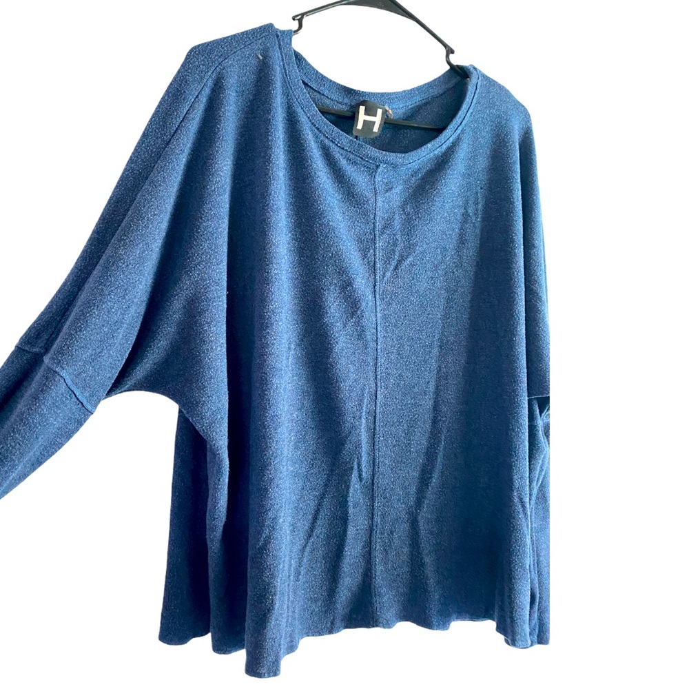 H by Bordeaux blue sweater